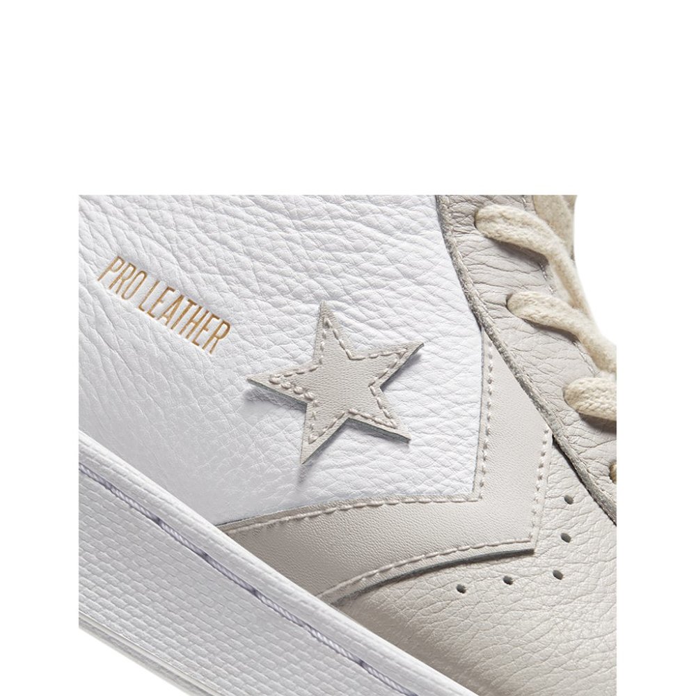NIB Converse Pro Leather Mid White/Pale Putty/White 167817C US Mens 13